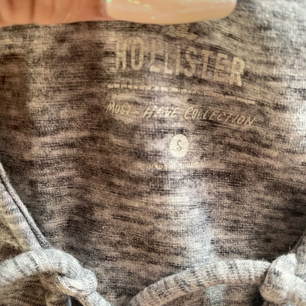 Grey Hollister long sleeve top